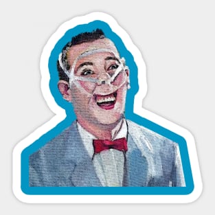 Pee Wee Happy Face Sticker